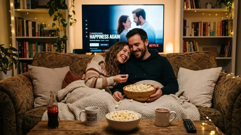 Cozy evening at home — representing the deep relaxation and munchies characteristic of Blue Cheese